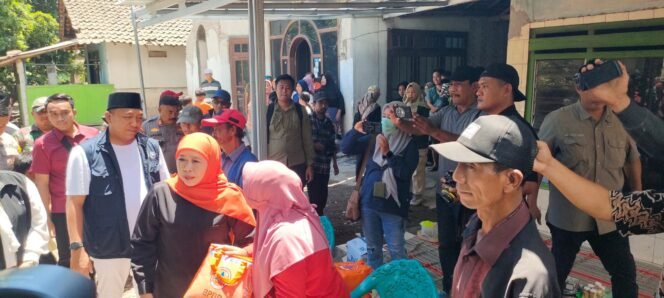 
 Mas Rio Dampingi Gubernur Khofifah Kunjungi Korban Gempa Situbondo